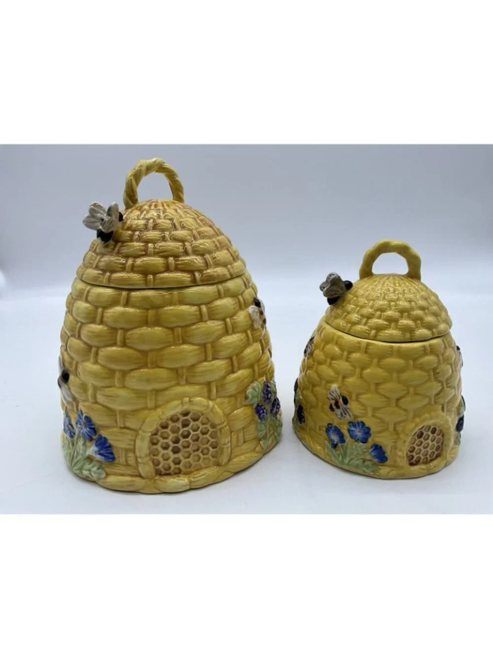 Ceramic Beehive Canisters Set of 2 Designed by Kate Williams for Global Design